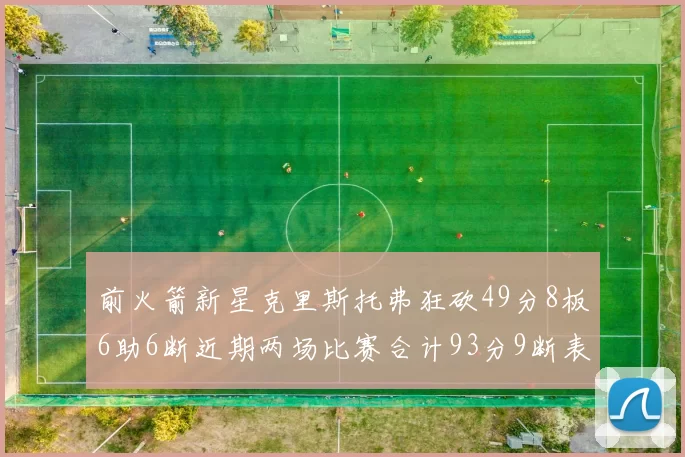 前火箭新星克里斯托弗狂砍49分8板6助6断近期两场比赛合计93分9断表现惊艳